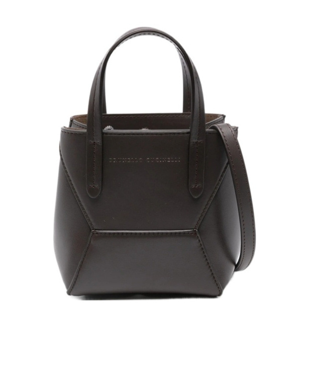 Brunello Cucinelli Mini Bc Duo Tote Bag In Black