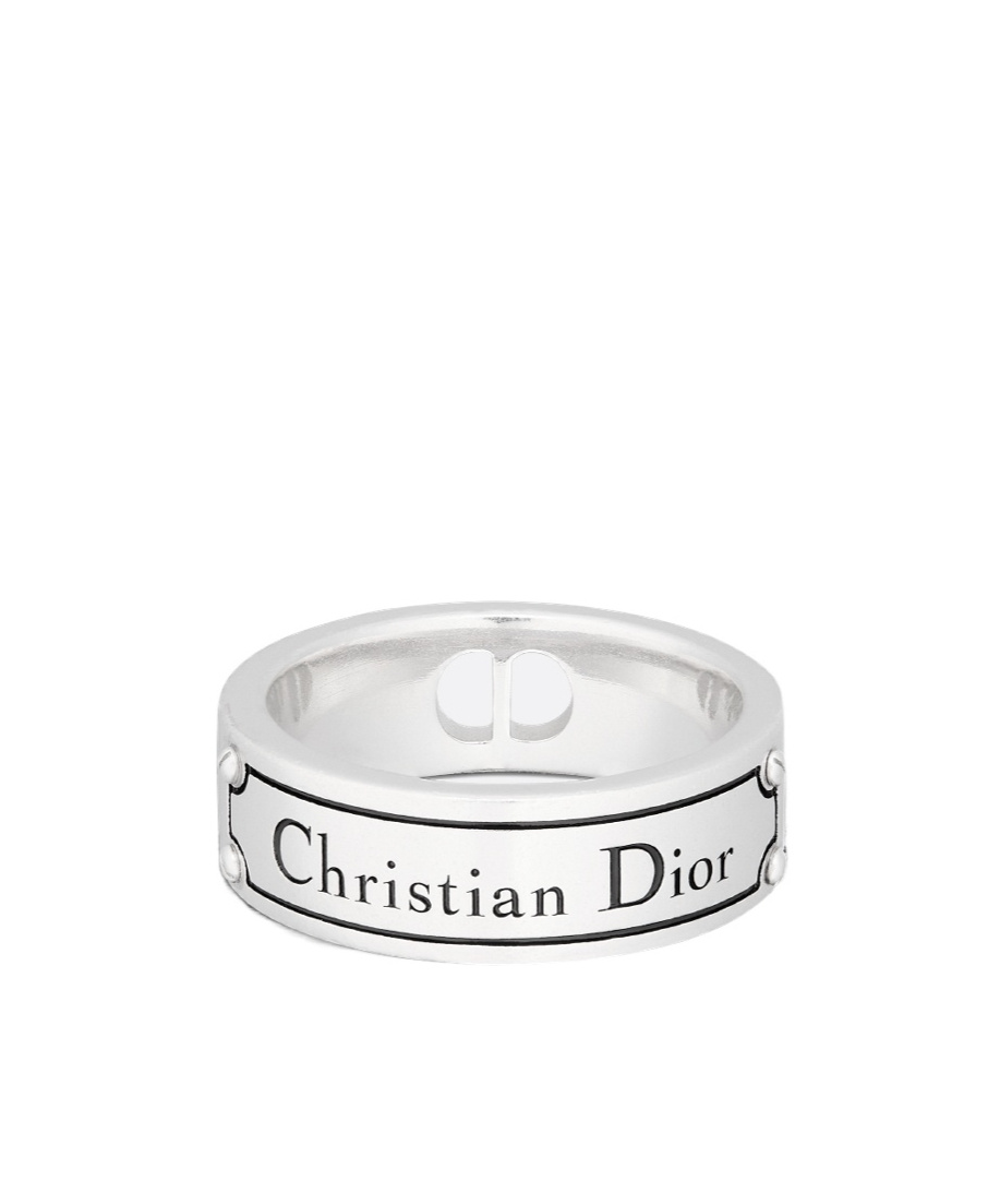 Dior Logo Ring In White