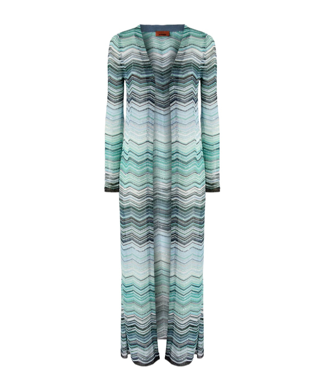 Missoni Chevron Long Cardigan In Multi