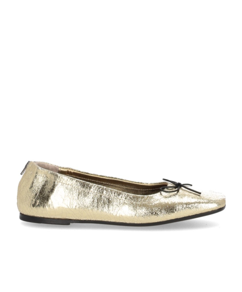 Golden Goose Deluxe Brand Square-toe Bow Detailed Balleina Shoes In Nude