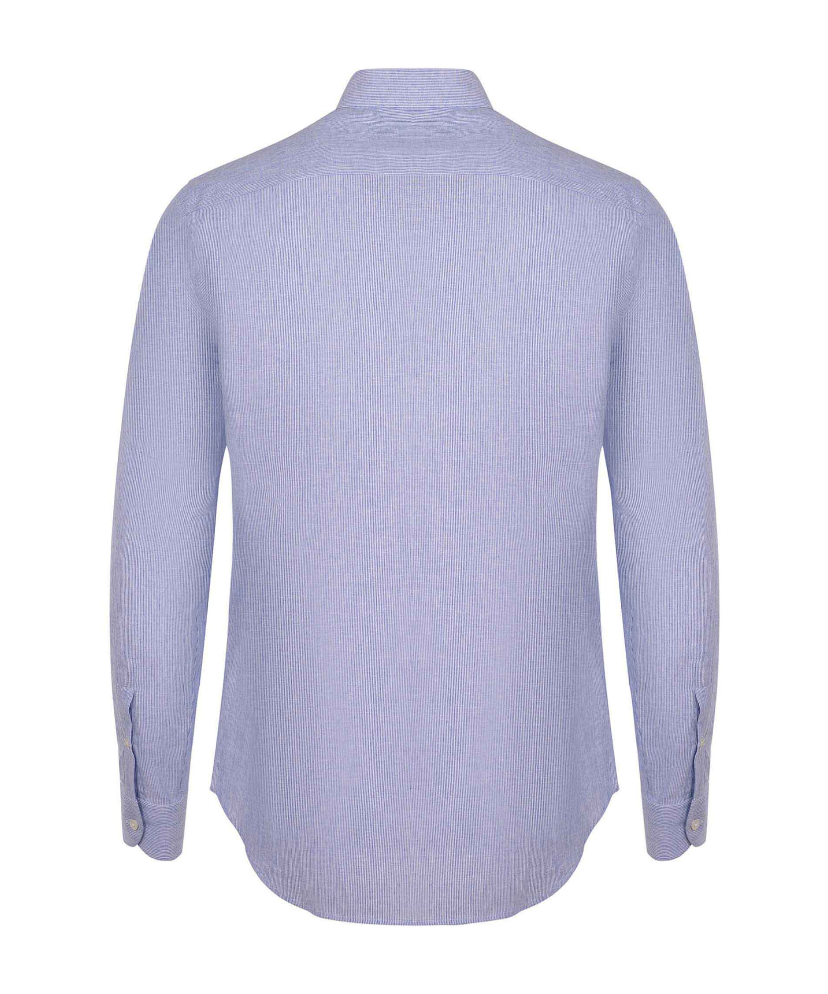 EMPORIO ARMANI EMPORIO ARMANI LOGO EMBROIDERED STRIPED SHIRT