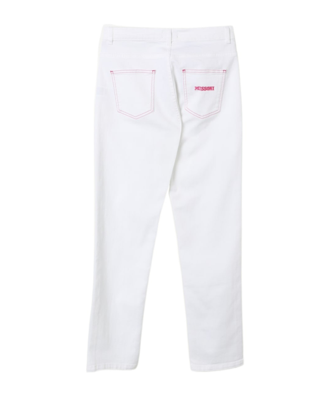 Missoni Belt-loop Casual Pants In White