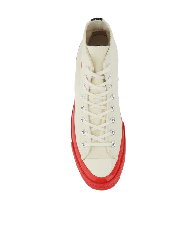 Comme Des Garçons Play X Converse Chuck 70 Lace-up Sneakers In White