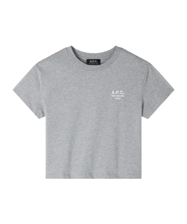 Apc Boxy Rue Madame T-shirt In Gray