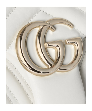 Gucci Gg Marmont Medium Shoulder Bag In White