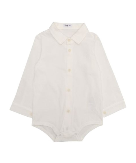 Il Gufo Long-sleeved Buttoned Bodysuit In White