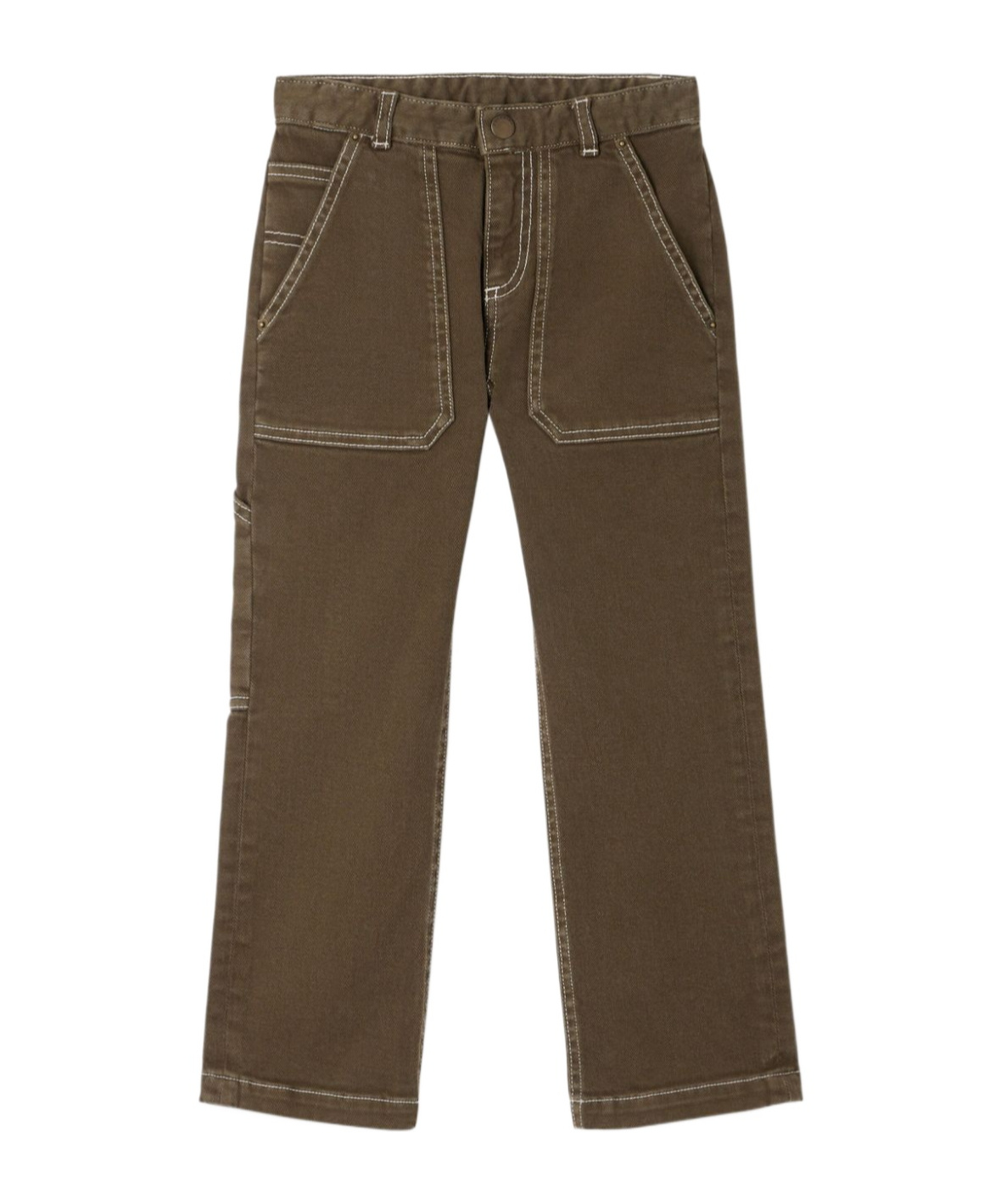 Bonpoint Belt-loop Overalls In Brown
