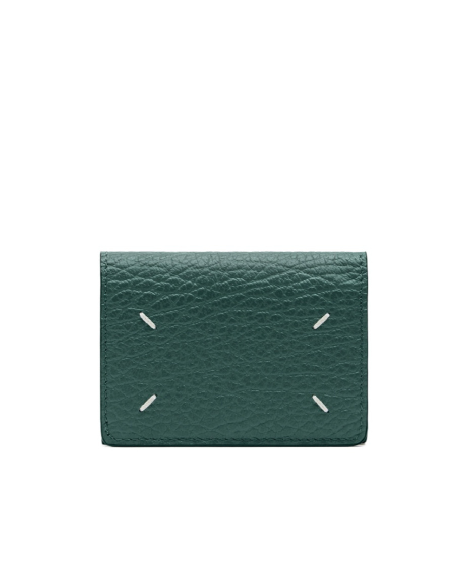 Maison Margiela Four Stitches Pocket Wallet In Green