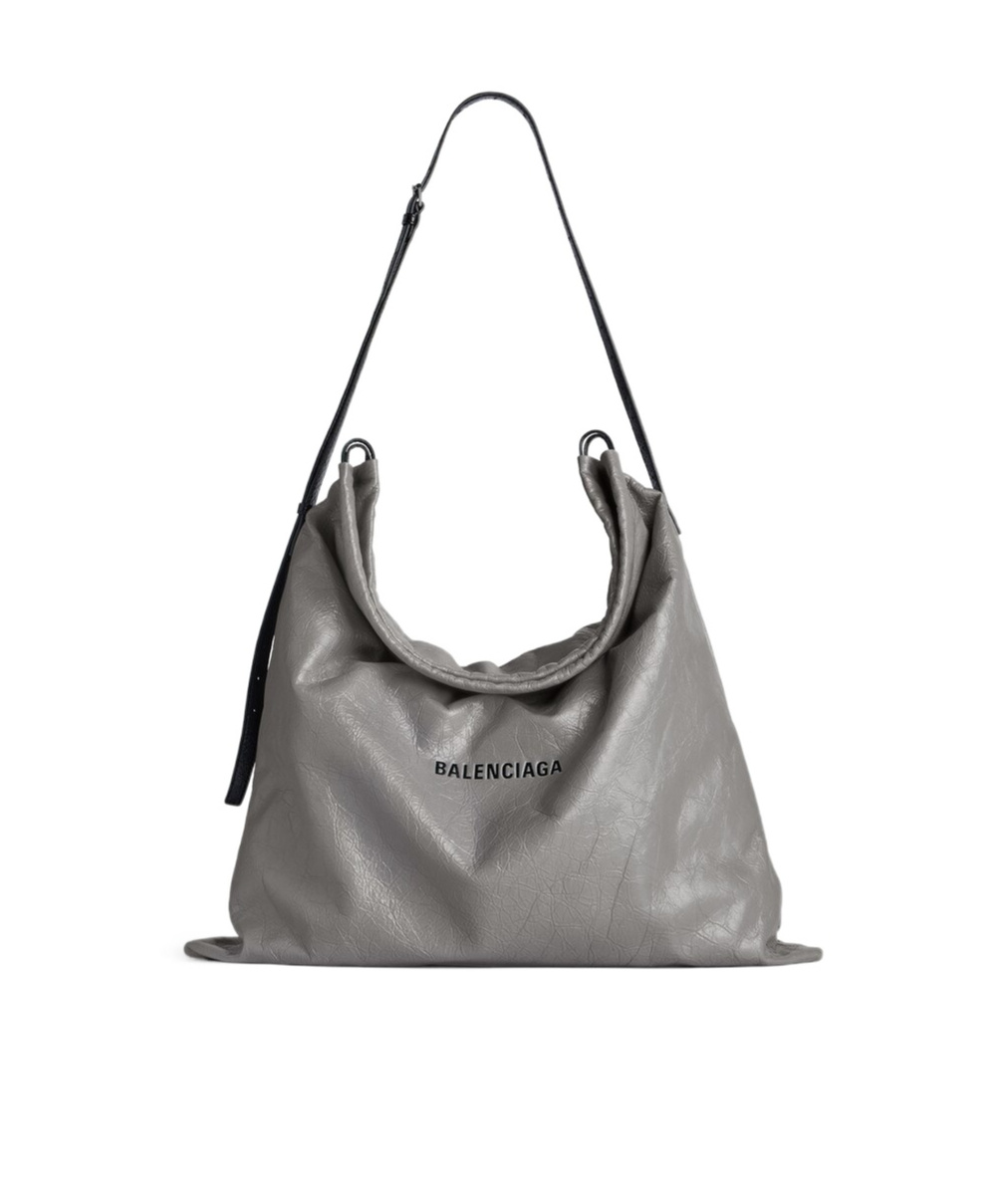 Balenciaga Adjustable Shoulder Strap Shoulder Bag In Gray