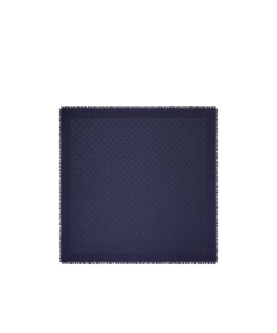 Tory Burch T Monogram Jacquard Scarf In Black