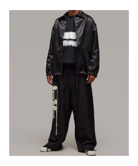Y-3 Sweatshirt Whit Maxi Print In Black