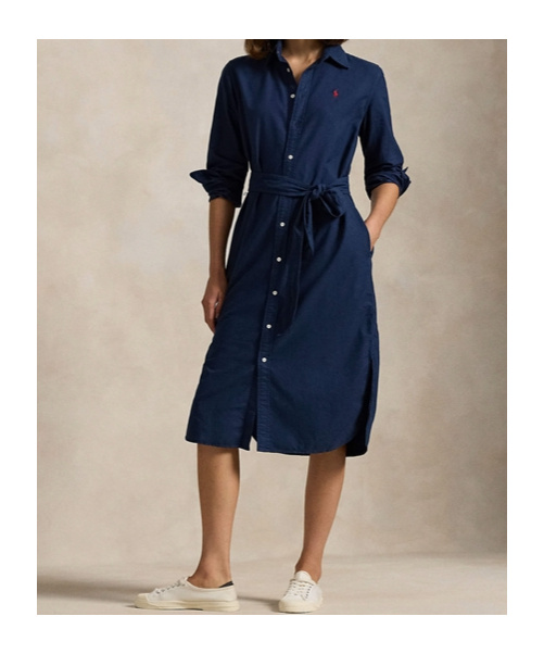 Polo Ralph Lauren Shirt Dress In Black