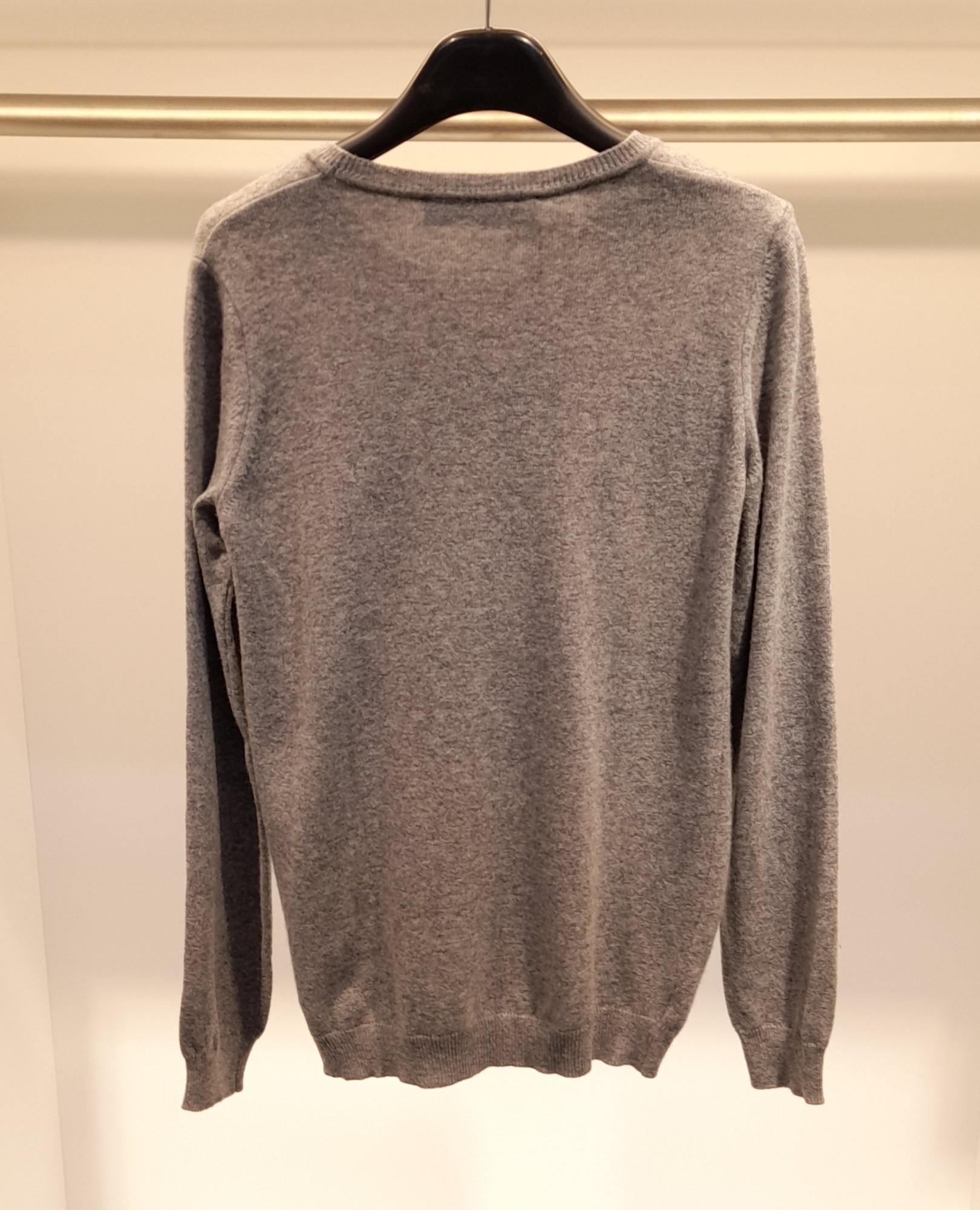 Moschino Long-sleeved Sweater In Gray