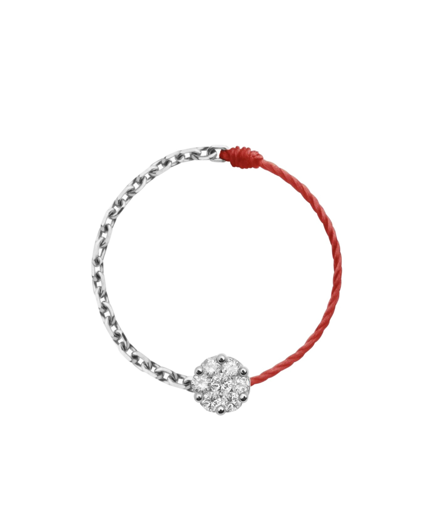 Redline Illusion Splicing Ring In Gray