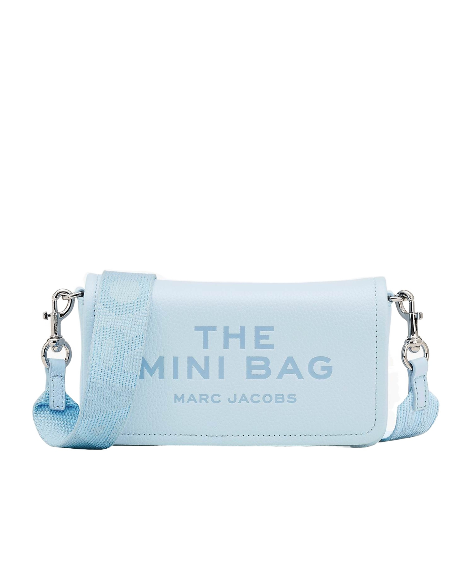 Marc Jacobs Light Blue The Leather Mini Shoulder Bag In Blue