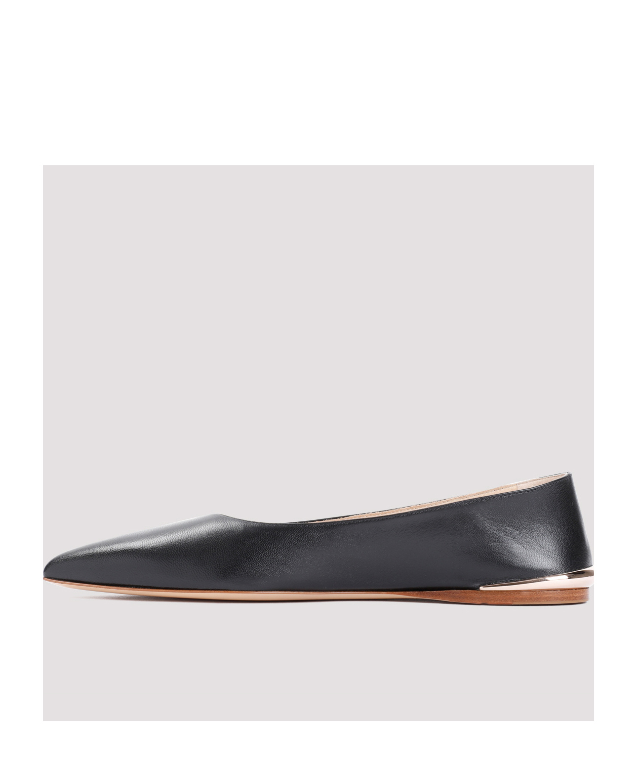 Gabriela Hearst Fleur Leather Ballet Flats In Black