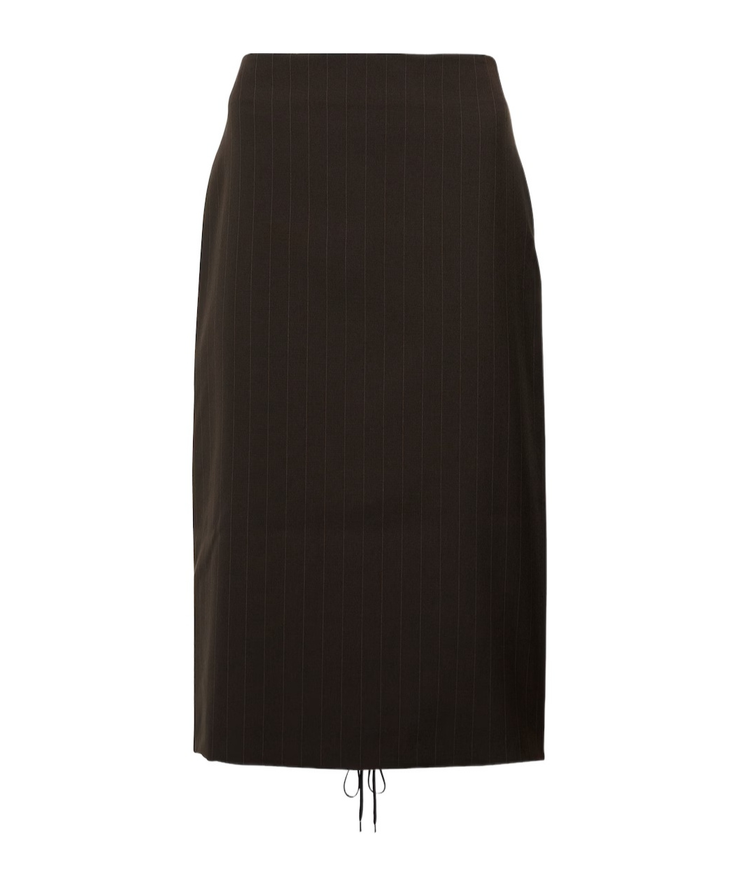 Jean Paul Gaultier X Lotta Volkova Lace-up Wool Pencil Skirt In Green