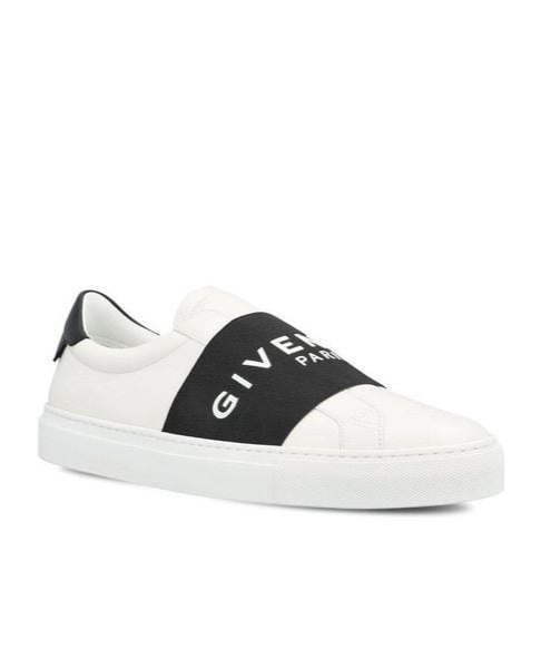 Givenchy Urban Street Sneakers In Leather With Elastic Band In White
