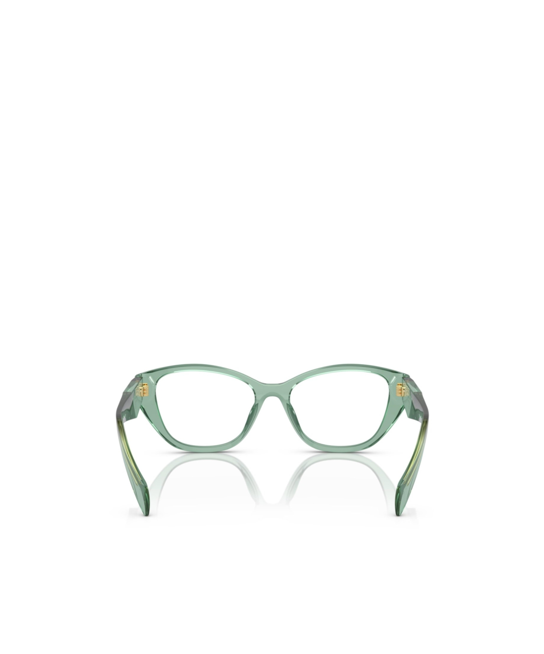 Prada Logo Flat Mirror In Green
