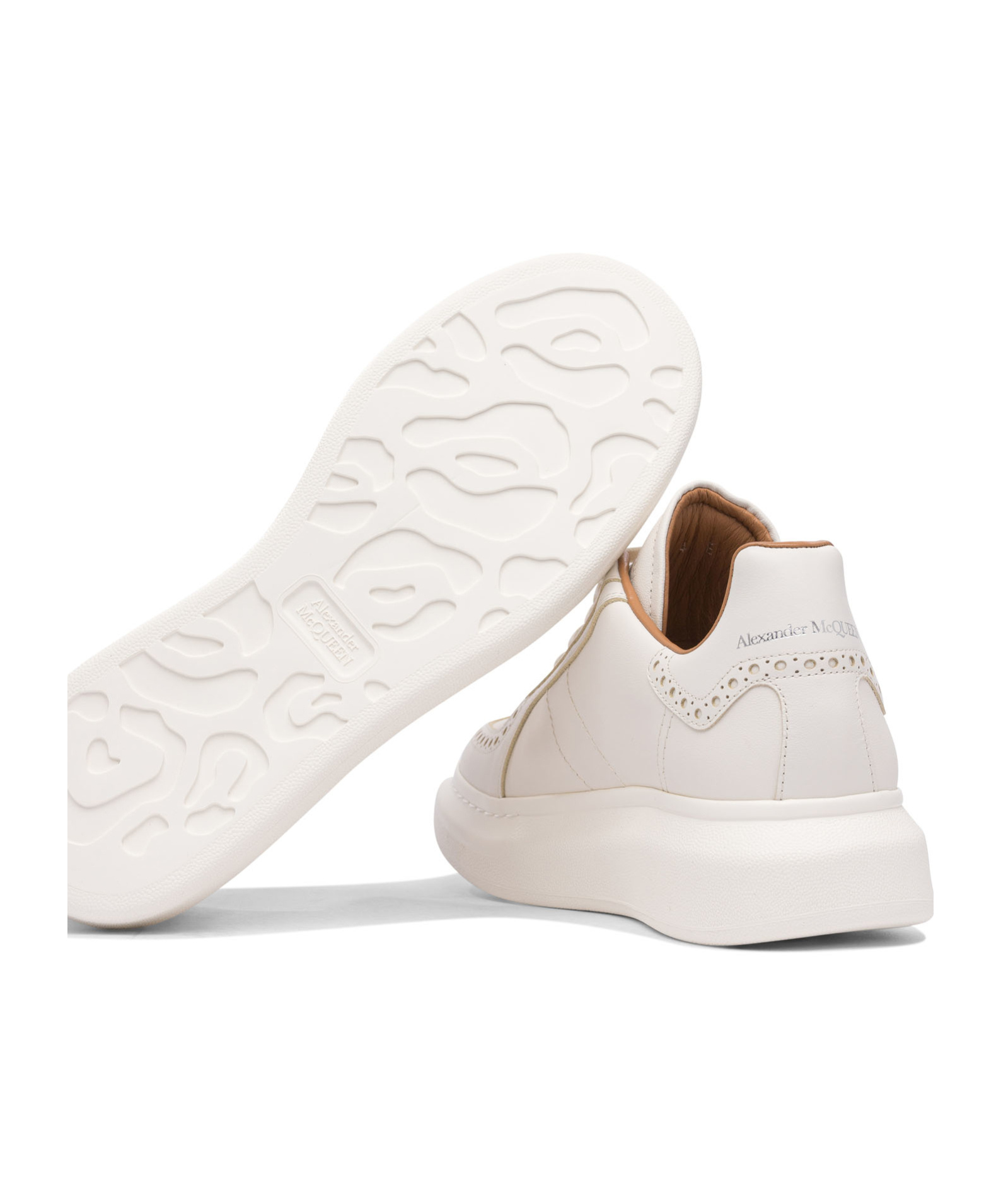 Shop Alexander Mcqueen Lace-up Sneakers In White