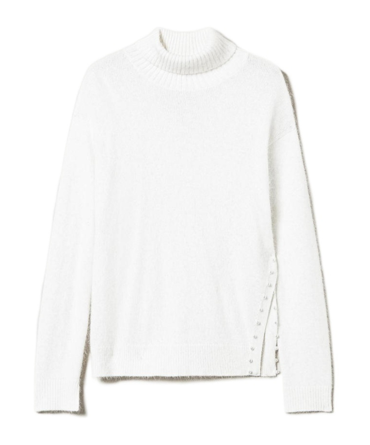 TWINSET TWINSET ROLL-NECK KNITTED JUMPER