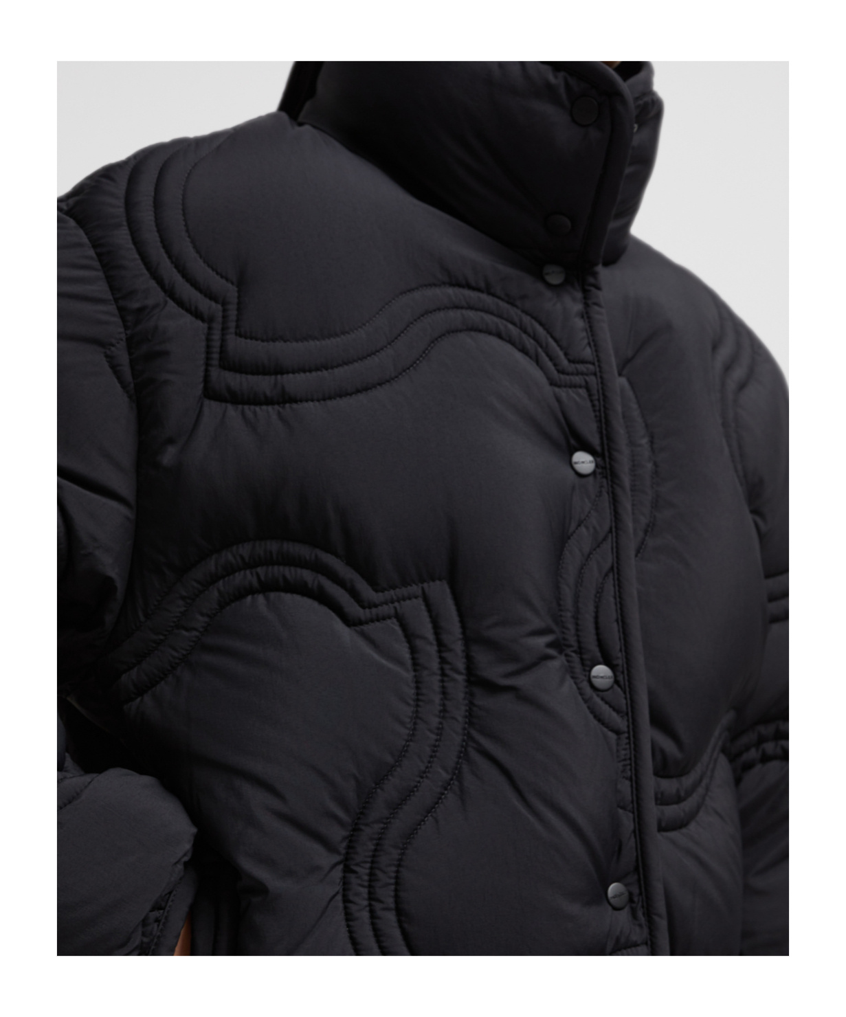 Moncler Short Down Jacket And Coat In Black