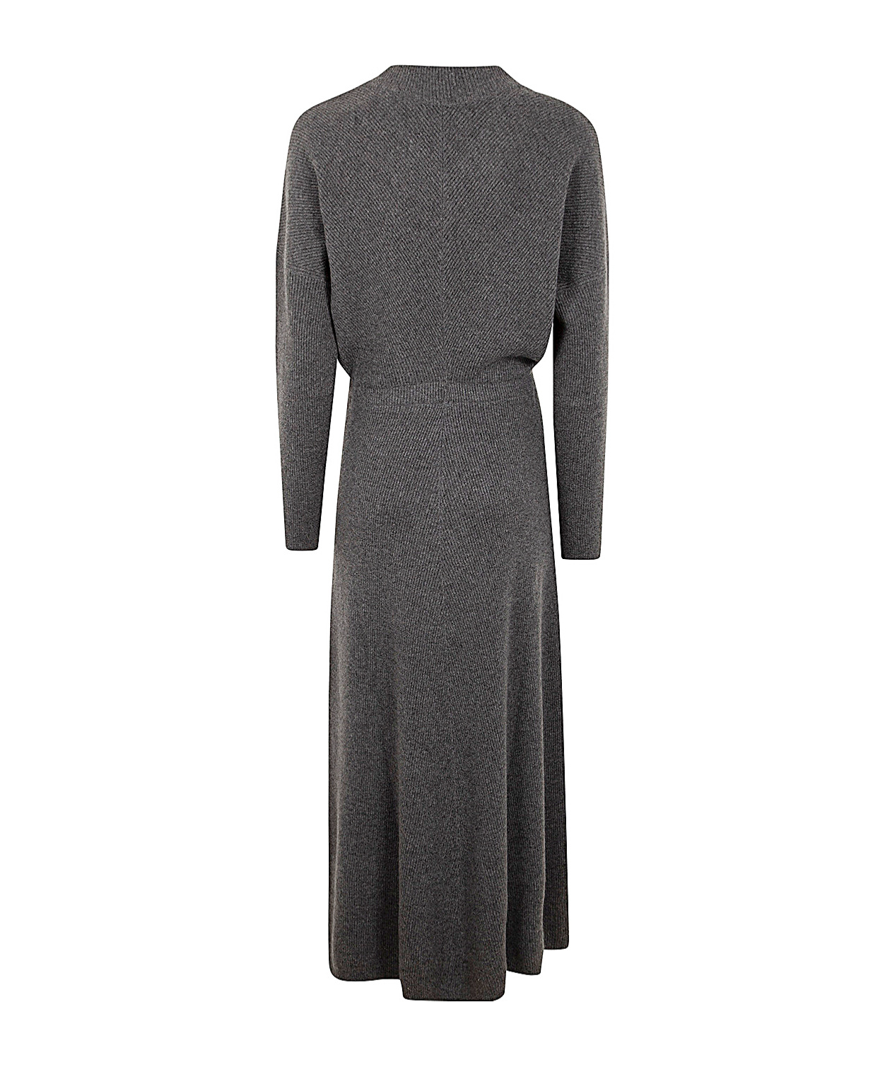 Brunello Cucinelli Cashmere Long Dress In Black