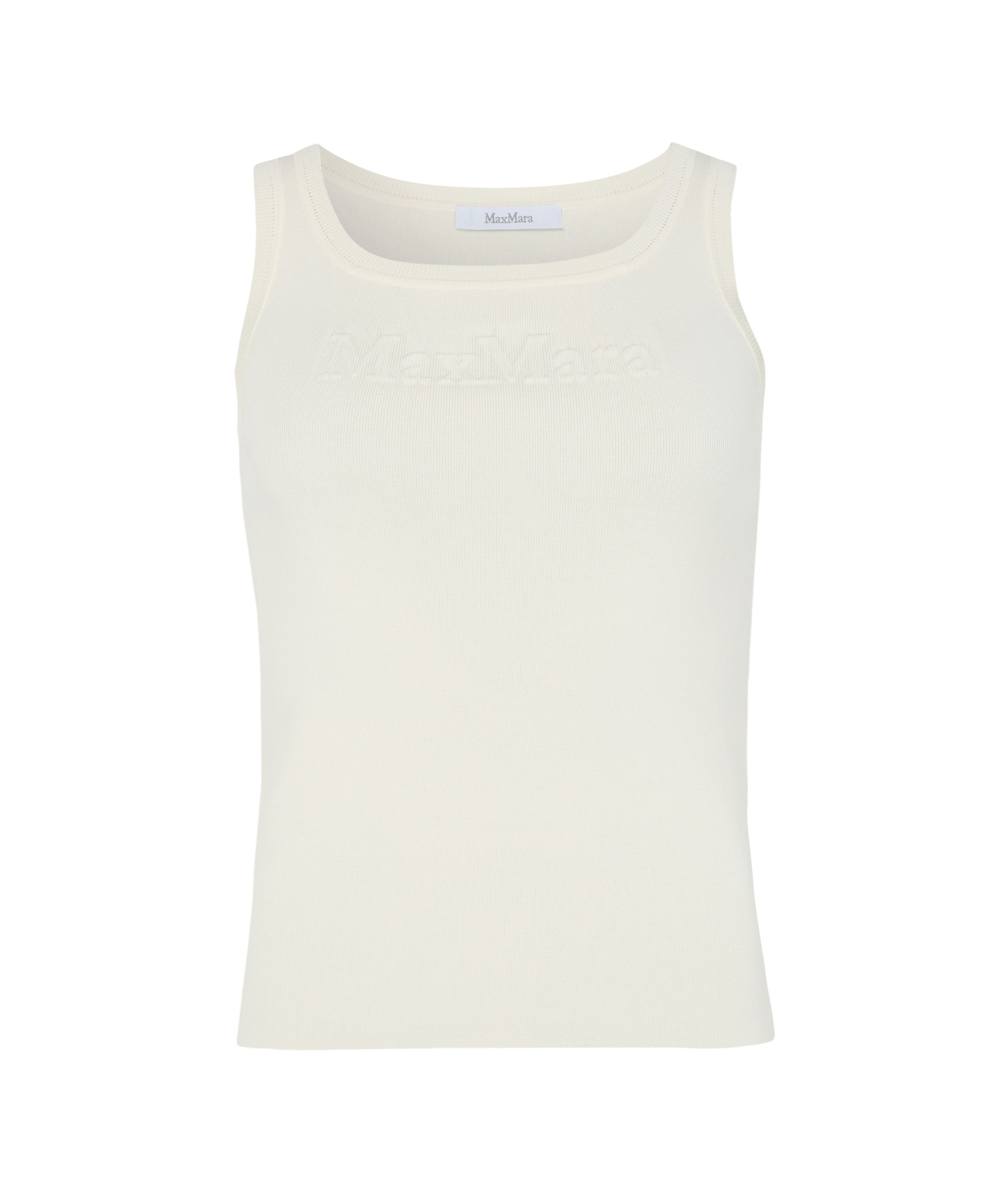 Shop Max Mara Sleeveless Vest In White
