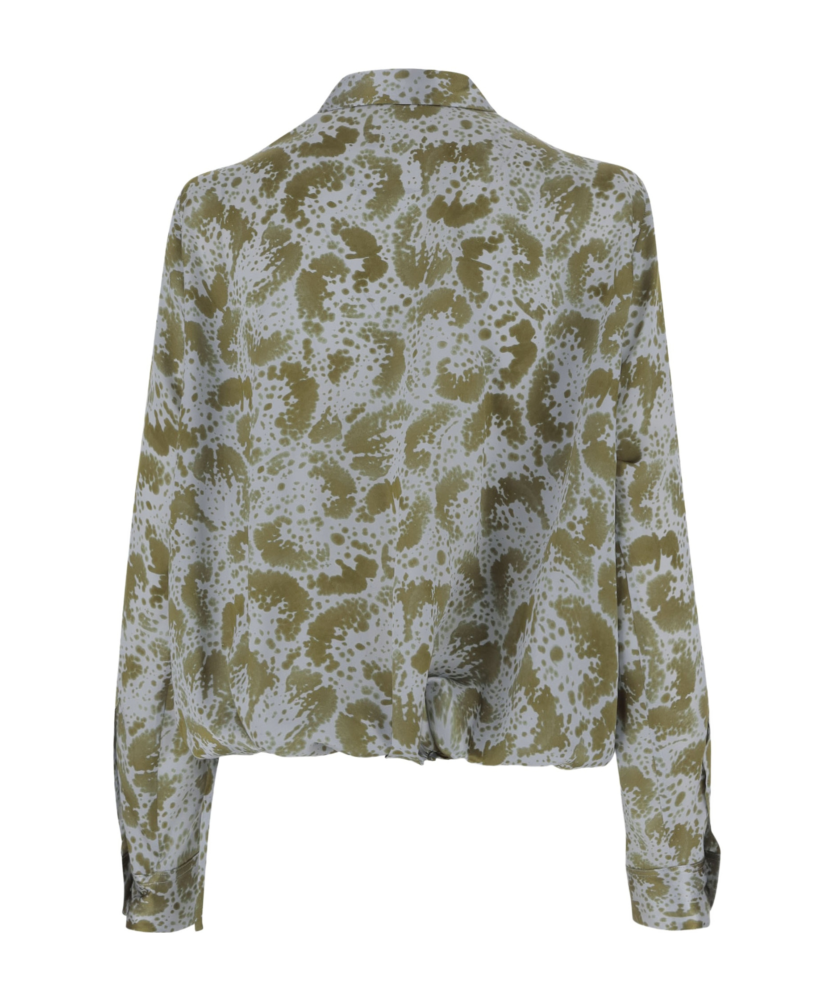 Shop Dries Van Noten Long-sleeved Shirt In Gray