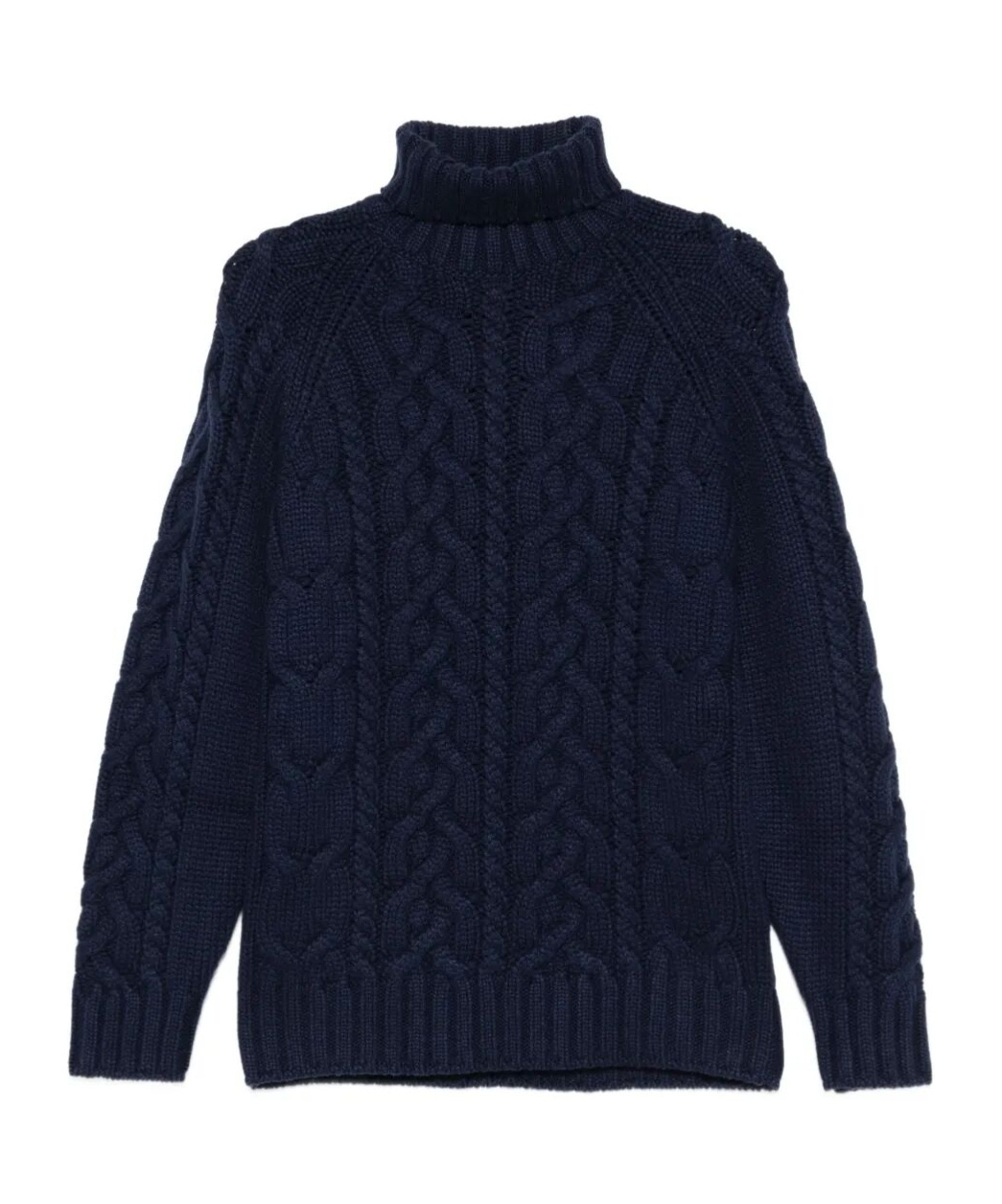 Brunello Cucinelli Cable-knit Turtleneck Sweater In Black