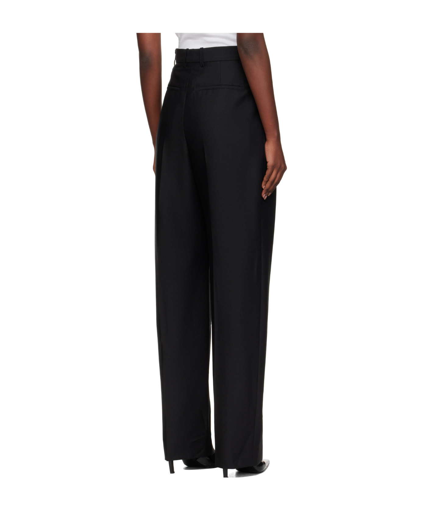Wardrobe.nyc Pleat-detail Trousers In Black