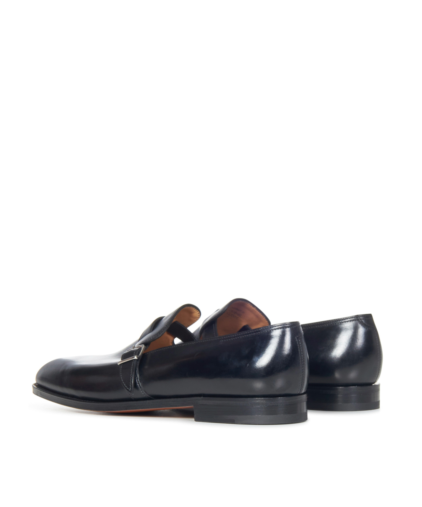 John Lobb Buckle Detailed Slip-on Loafers In Black
