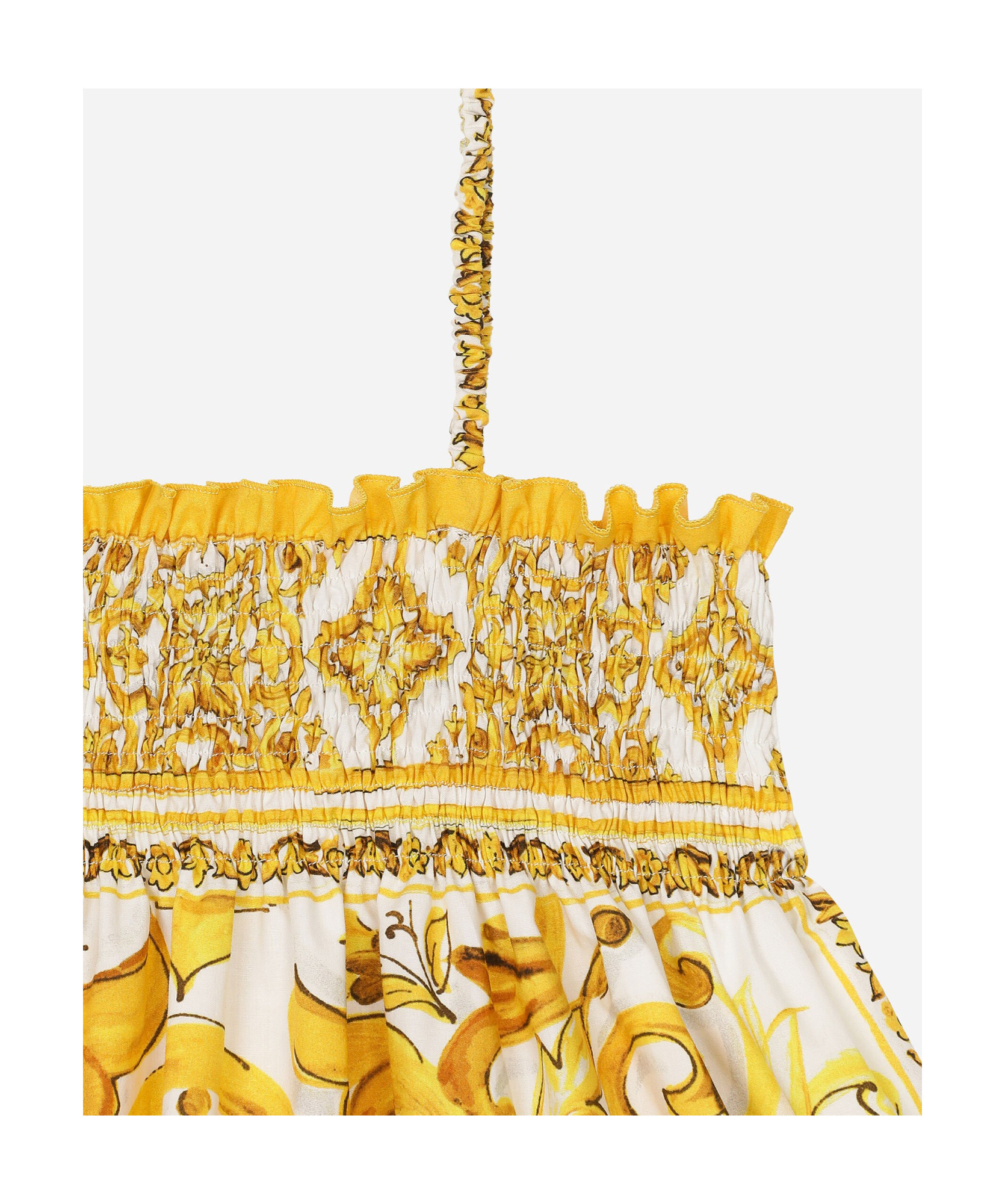 DOLCE & GABBANA MAJOLICA THIN-STRAP DRESS 