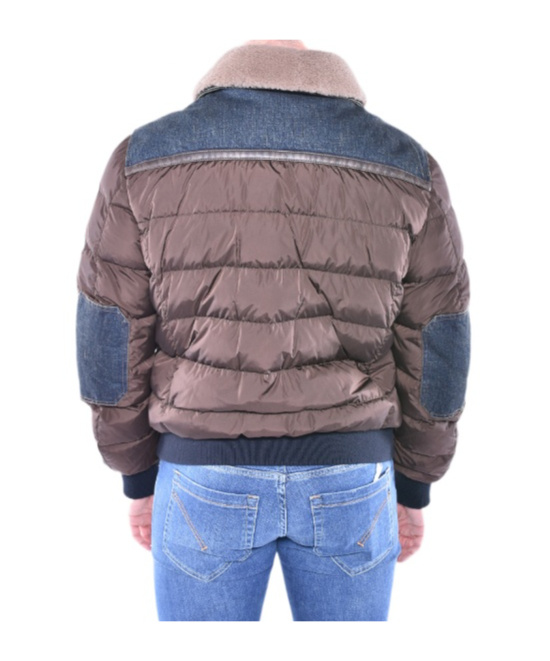 Moorer Bomber Jacket In Brown