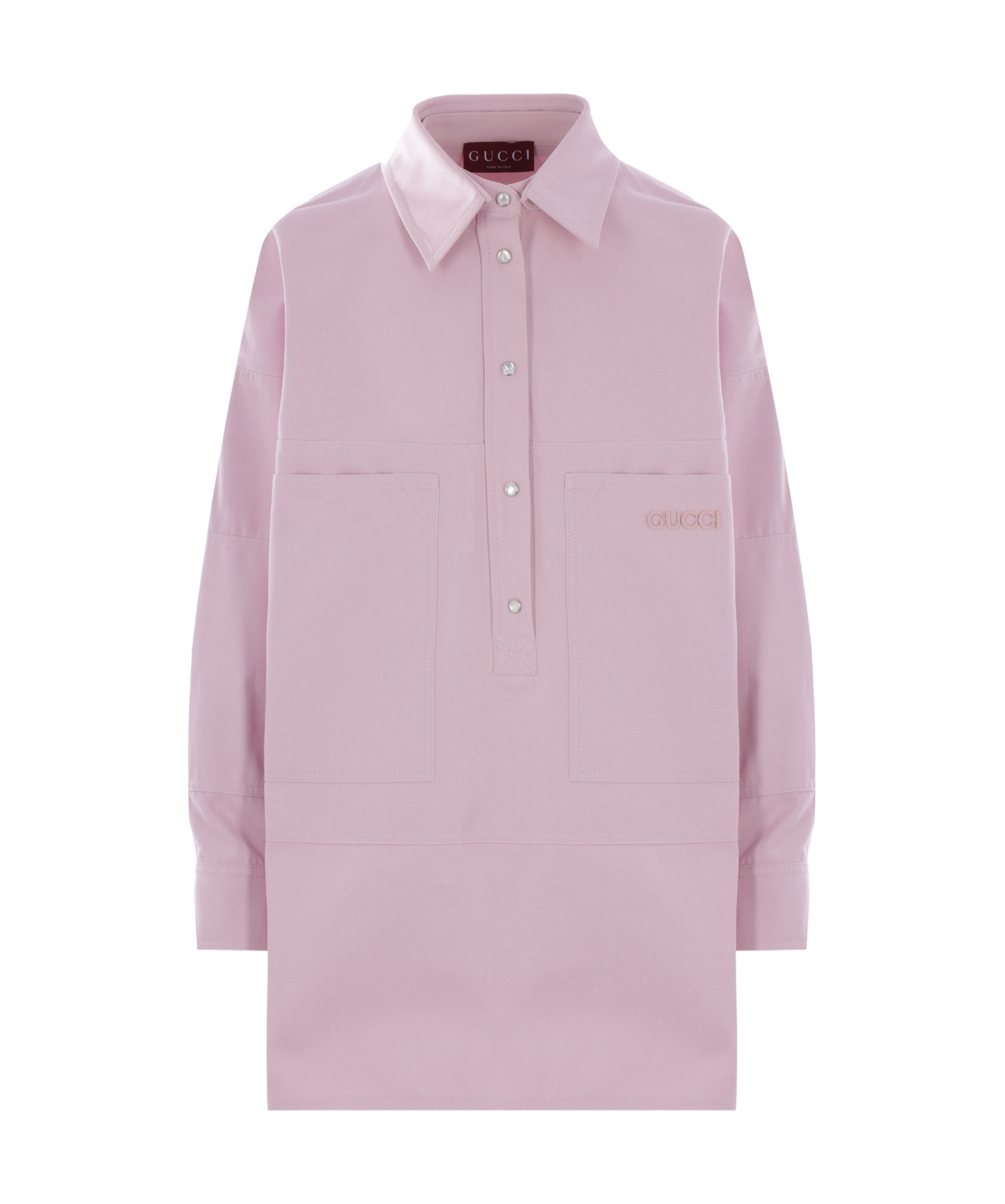 Gucci Long-sleeved Shirt In Pink