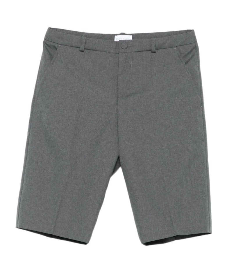 Gucci Belt Loop Casual Pants In Gray
