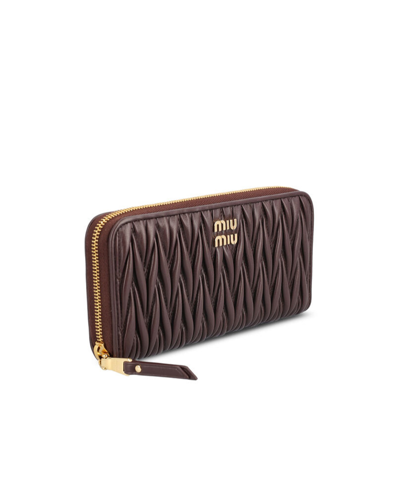 Shop Miu Miu Large Logo Wallet In Black