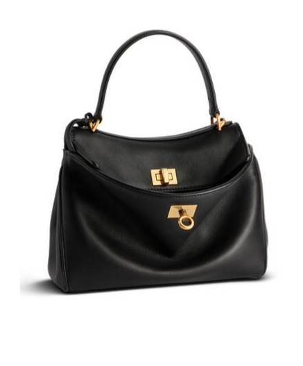 Balenciaga Black Small Rodeo Handbag In Black