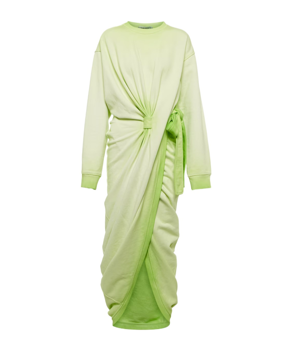 Y/project Gradient Long-sleeved Dress In Green
