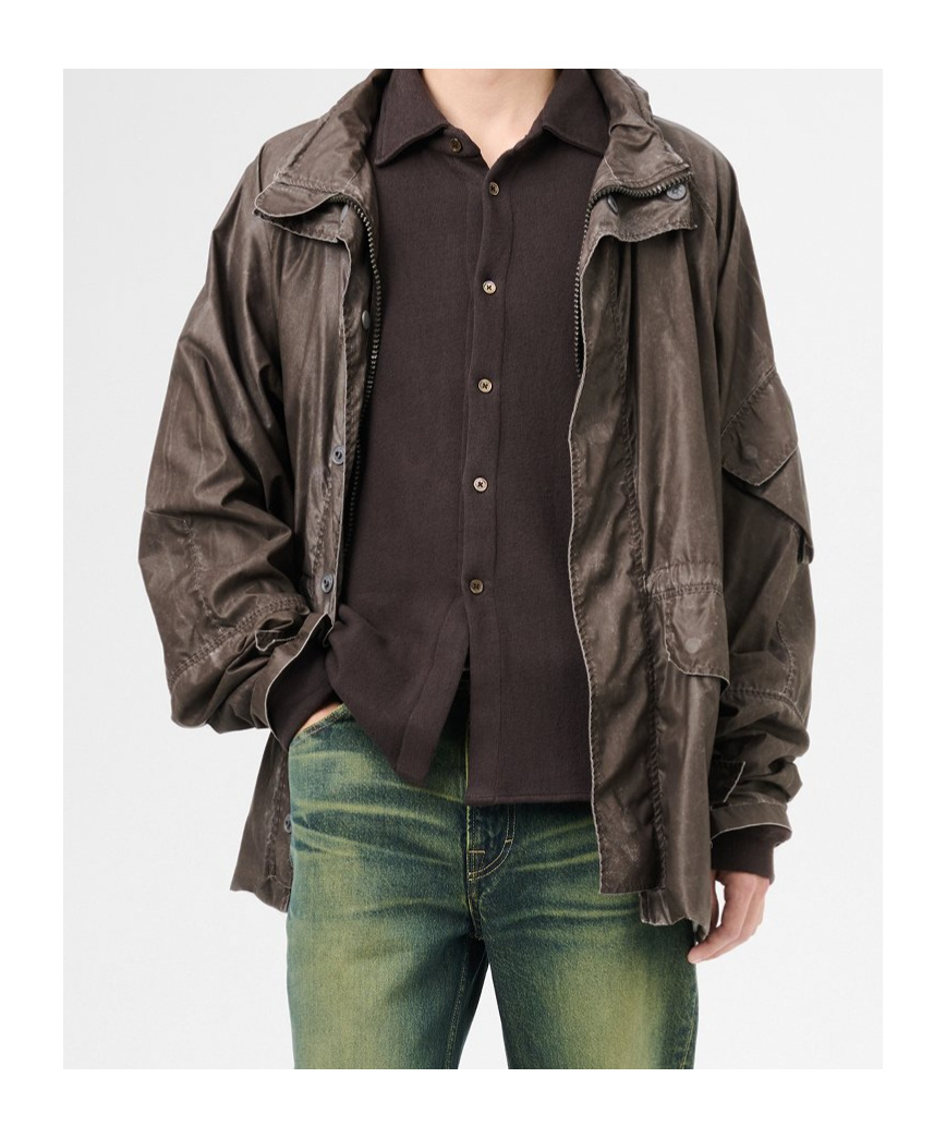 Our Legacy Brown Horizon Jacket In Green