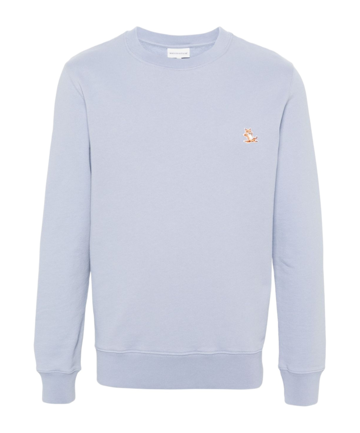 MAISON KITSUNÉ MAISON KITSUNÉ CHILLAX FOX PATCH CREWNECK SWEATSHIRT