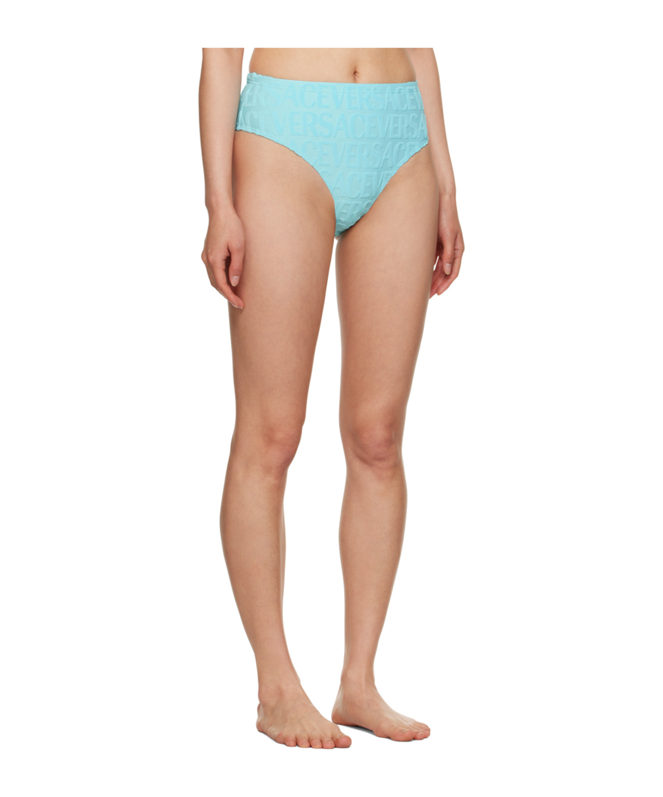 Versace Blue Dua Lipa Edition Bikini Bottom In Nude
