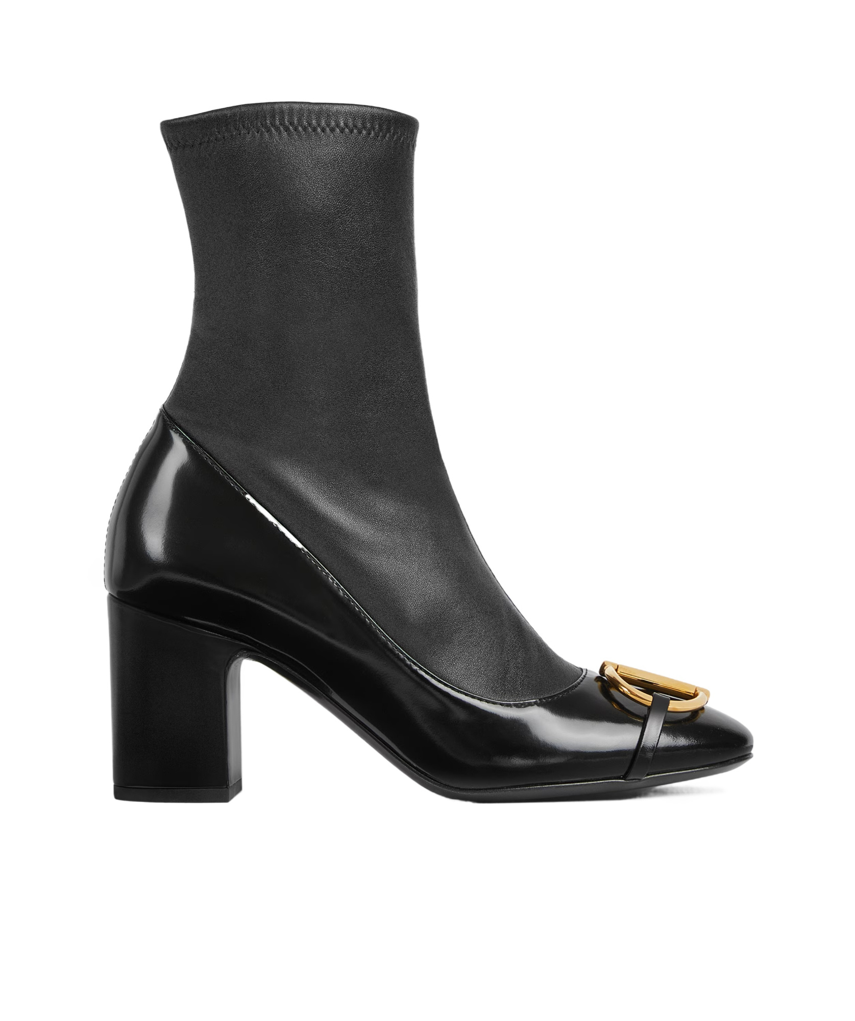 Gucci Women's Ankle Boot With Half Horsebit In Black