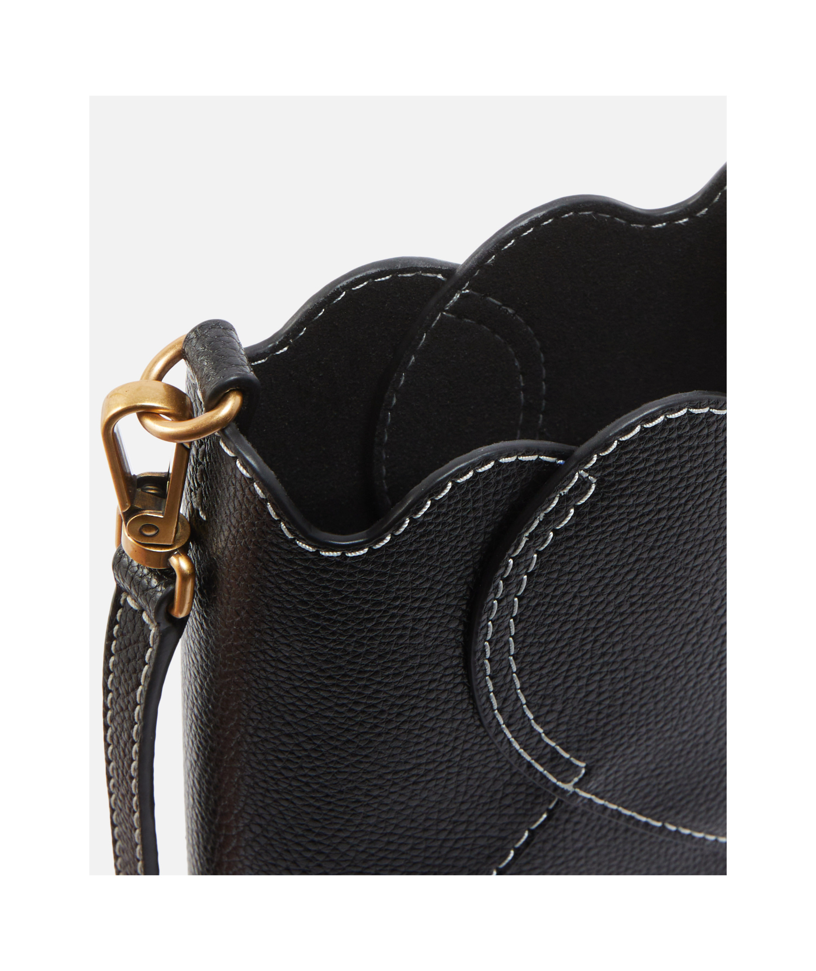 Pinko Leather Crossbody Smartphone Case In Black