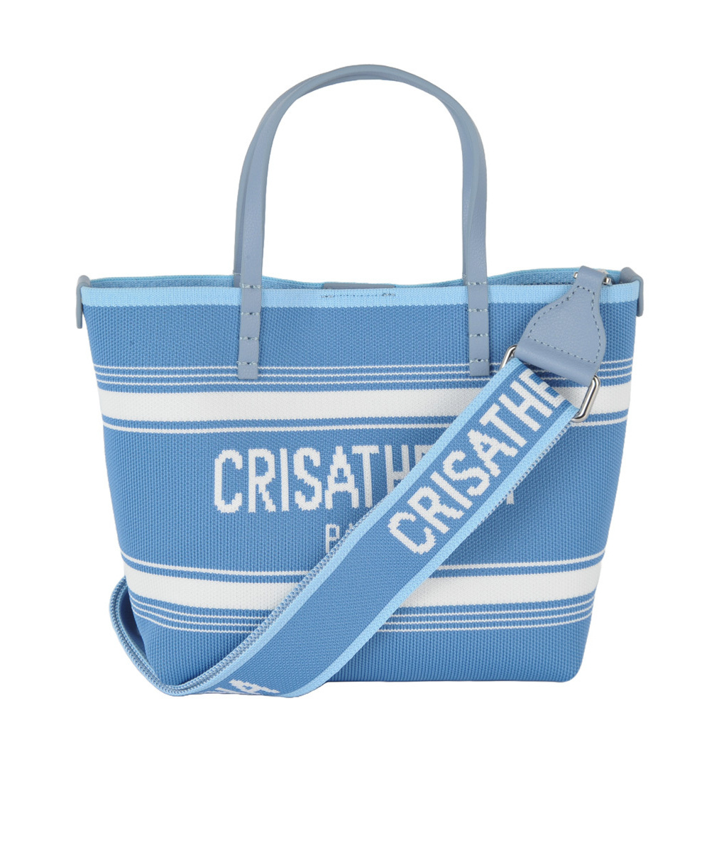 Crisathena Small Handle Shoulder Bag In Blue
