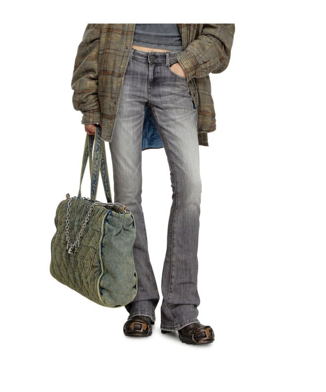Diesel 1969 D-ebbey 09k99 Bootcut Jeans In Gray