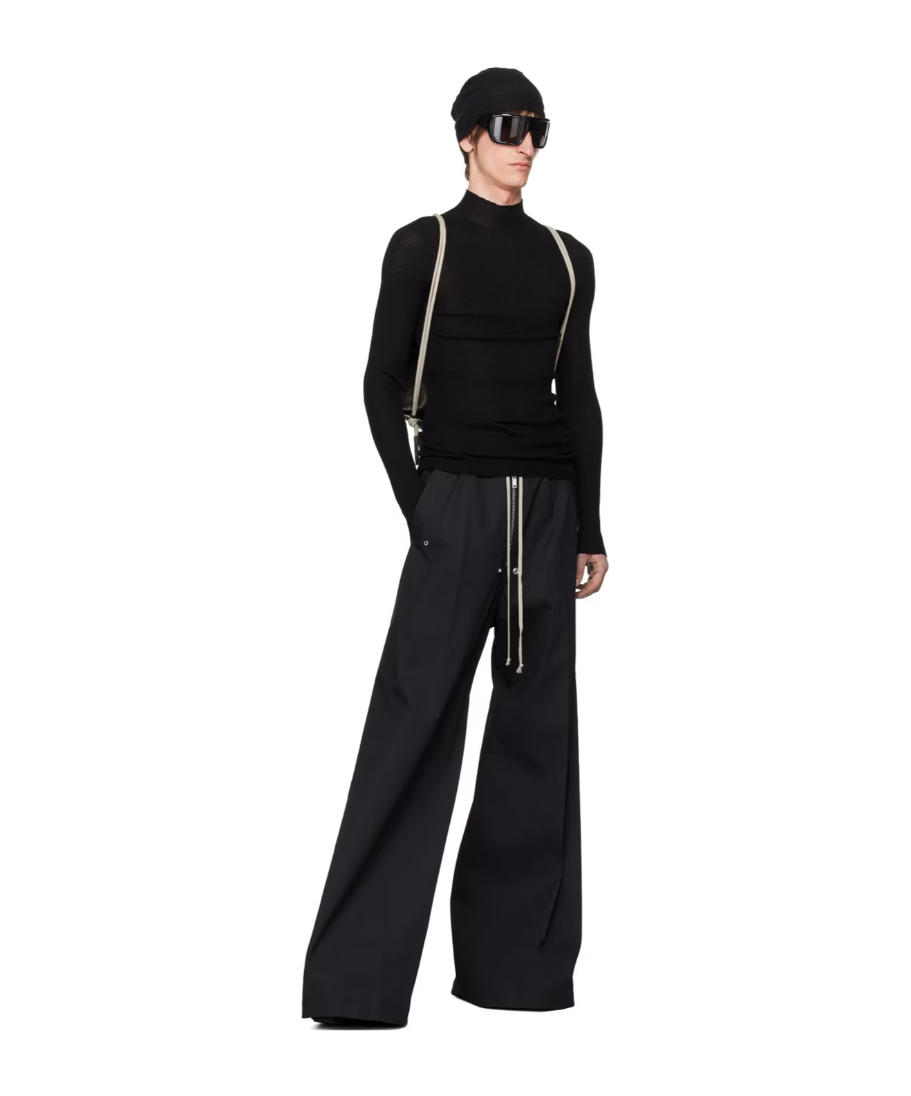 Rick Owens Lupetto Long-sleeved Sweater In Black