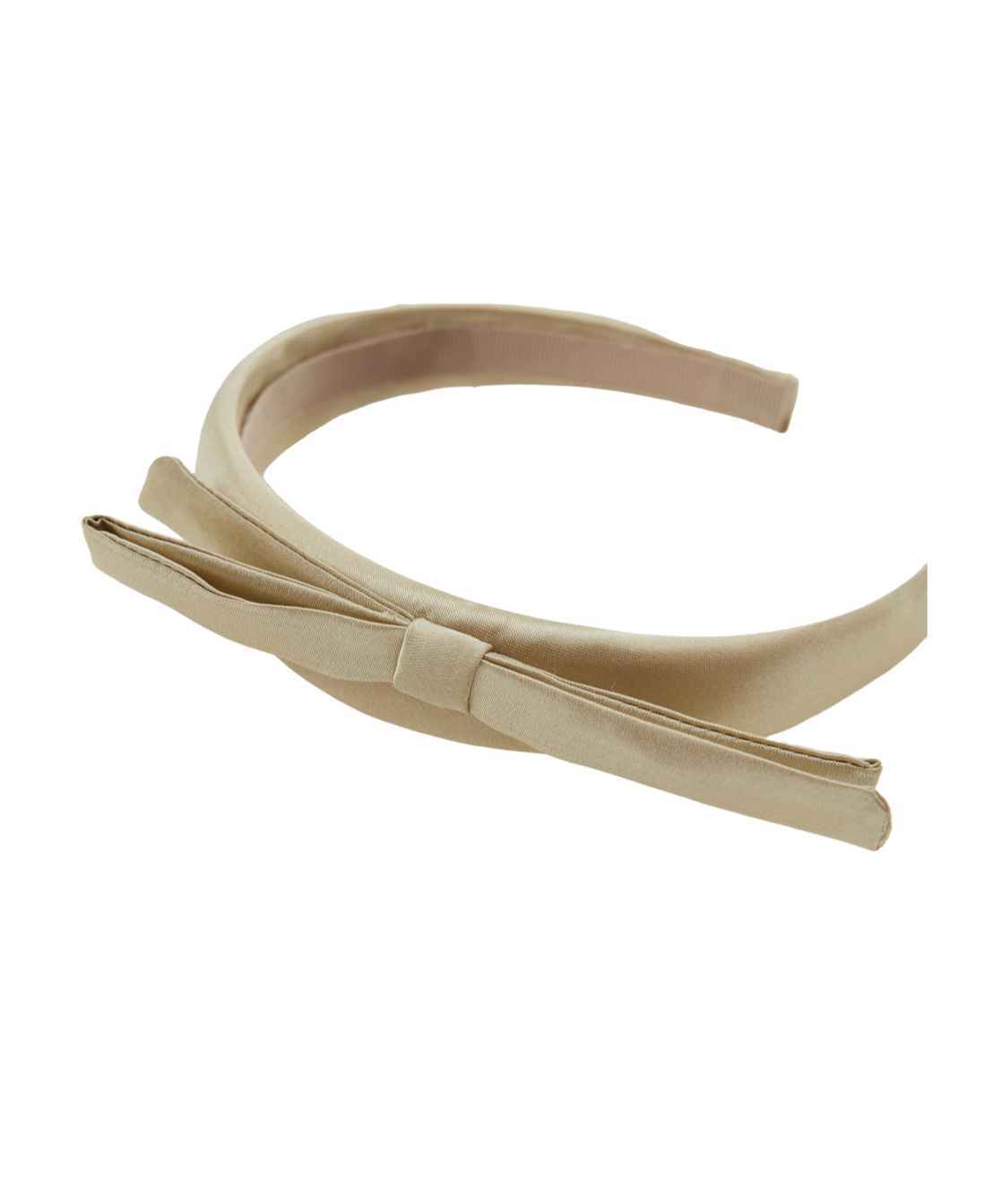Emporio Armani Bow Headband In Nude