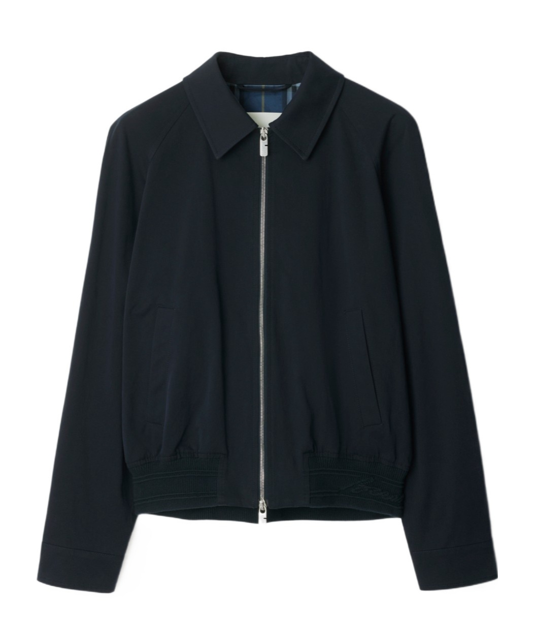 Burberry Cotton Gabardine Chester Harrington Jacket In Black