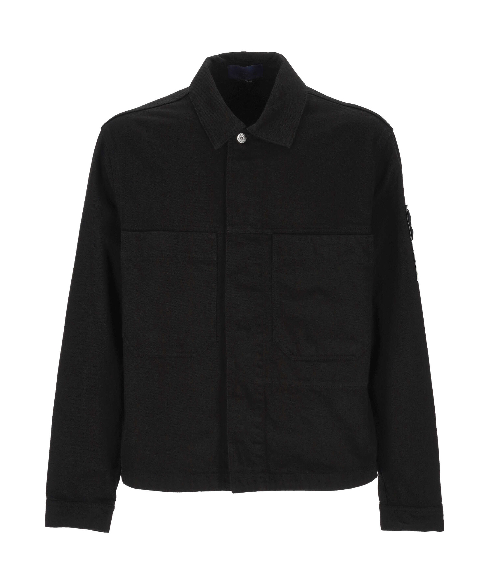 Stone Island Long Sleeve Jacket In Black